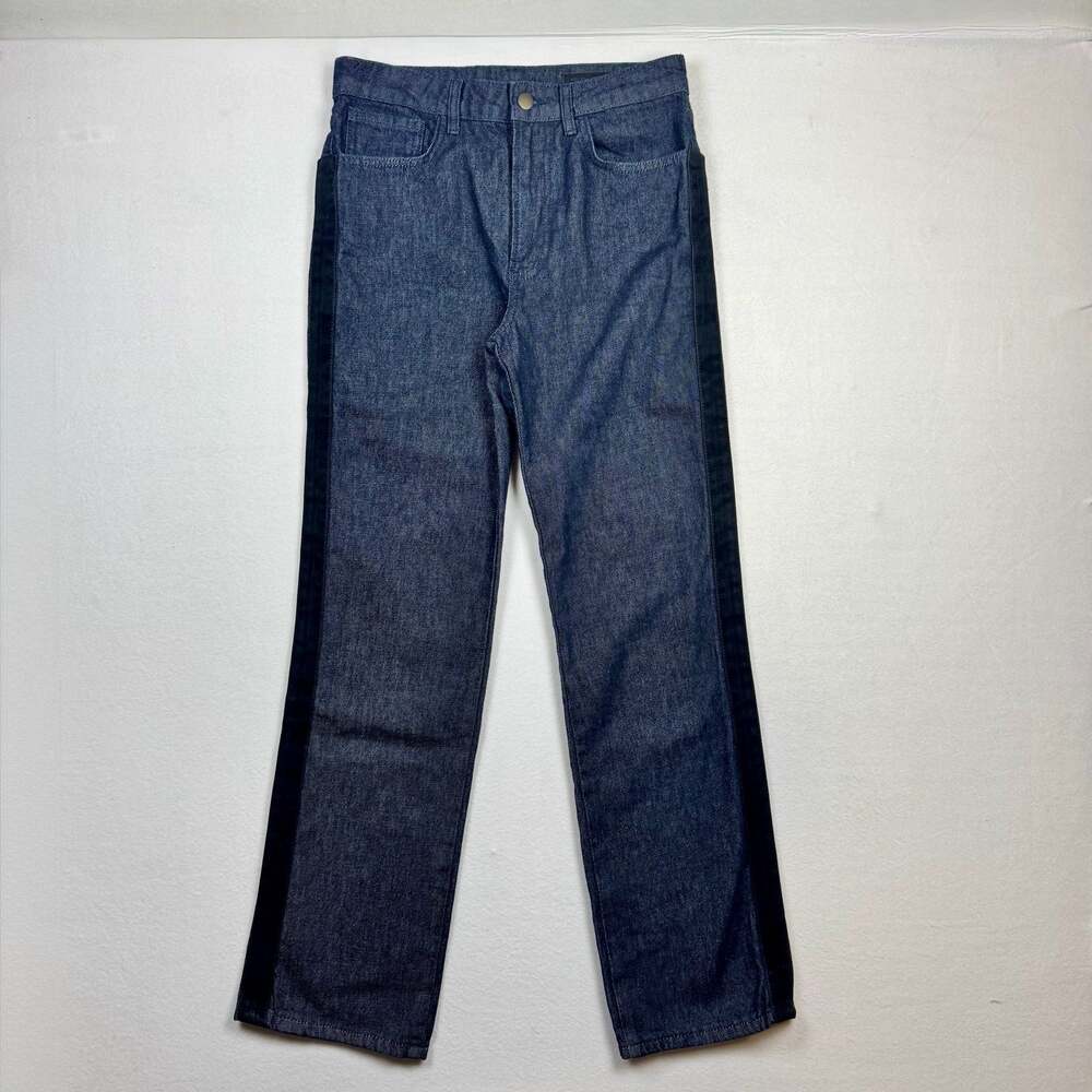Zara High Rise Two-Tone Denim Jeans with Side Stripe Size 2 NWOT condition!